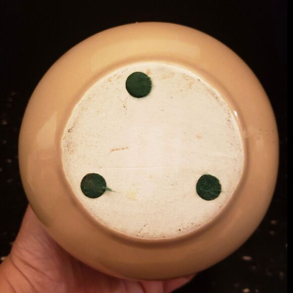 Handmade Pitcher Jug Ceramic Art Pottery Angled Spout Beige Tan Glaze Vintage - Picture 7 of 12